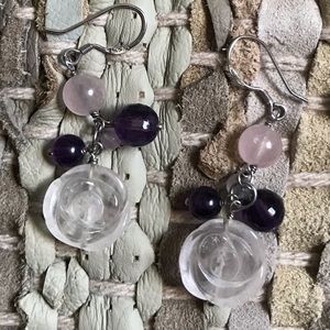 🔮Hand-carved ‘Love Stone’ Earrings